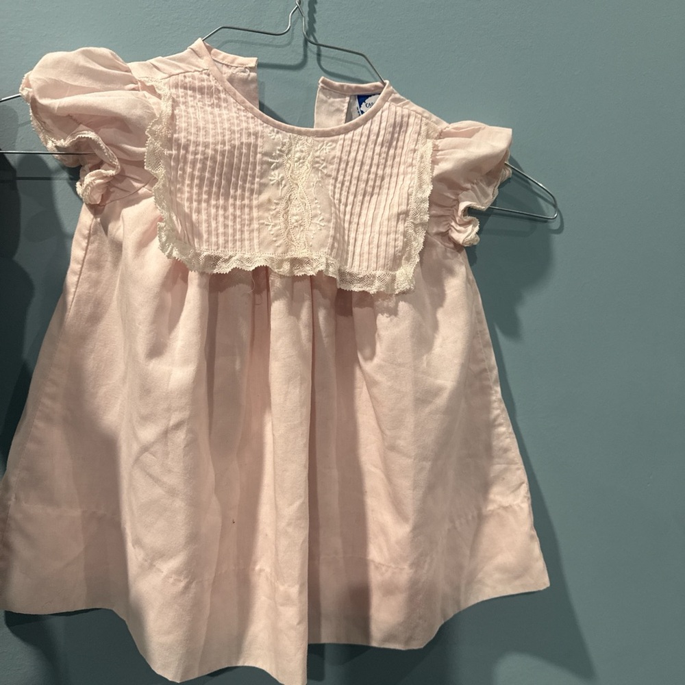 Carriage Boutique Soft Pink Dress with Lace